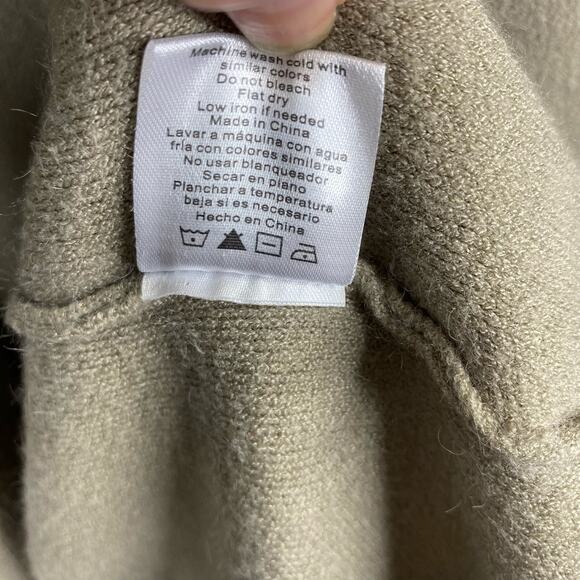 Twelve Love Womens size Small Long Line Open Cardigan Tan Beige Vanilla Girl - Picture 12 of 12